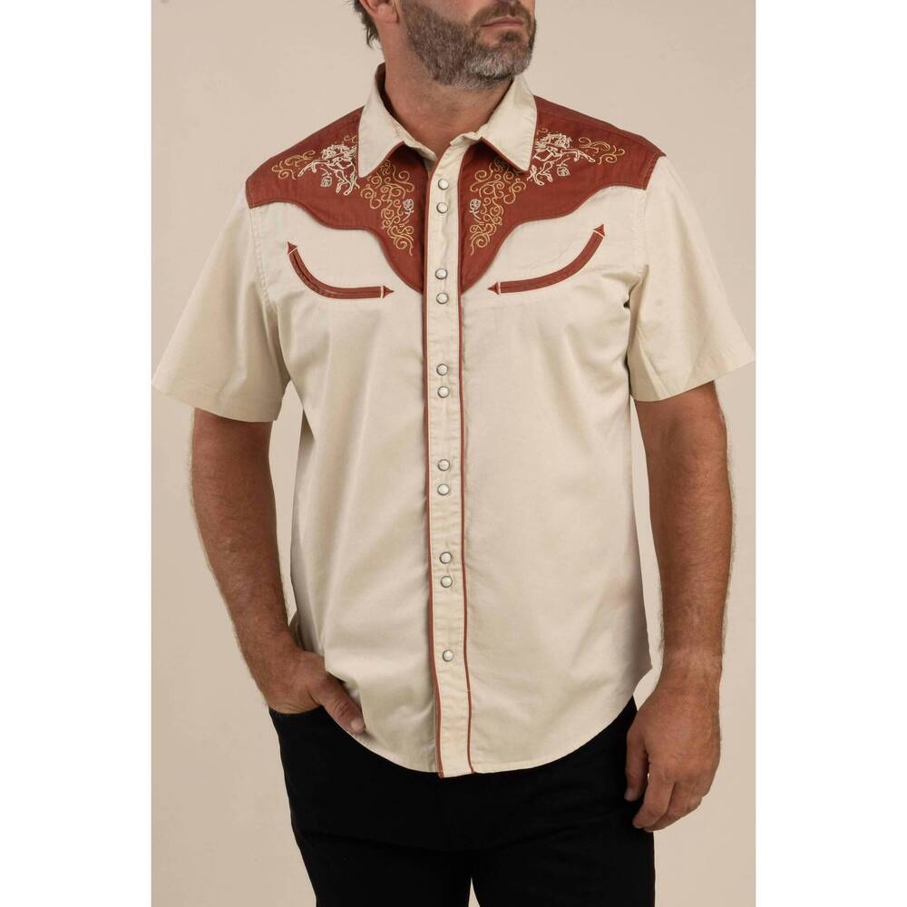 NEW SENDERO PROVISIONS CO. cody western shirt in oat